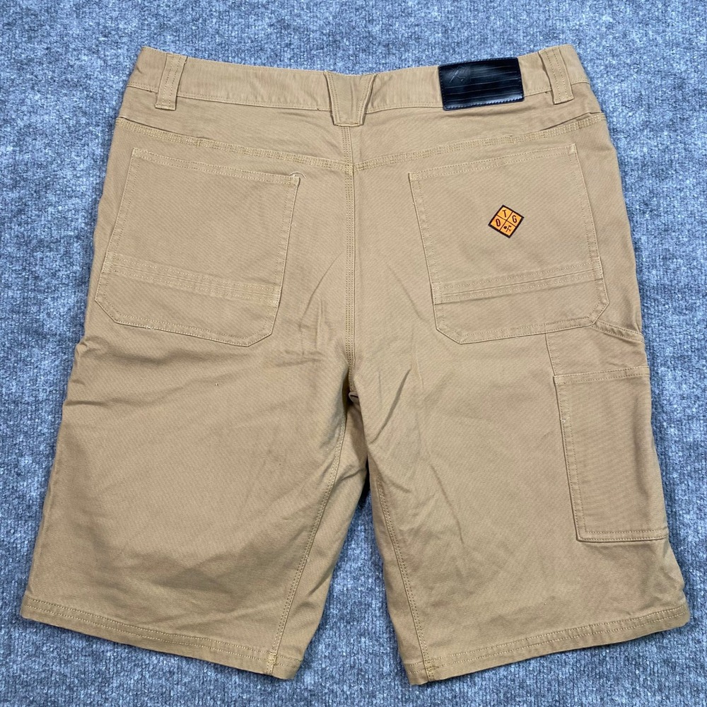 Off The Grid Havok 12 Mens Tan Khaki Tactical Cargo Adventure Shorts Size 36